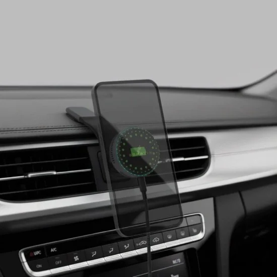 Smartix AirDuo Qi2 25W Car + Desktop Wireless Charging Holder - Black
